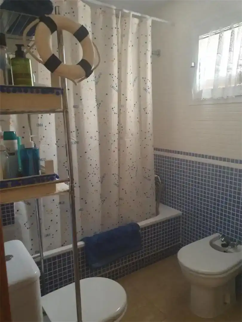 Bathroom of Flat for rent in Vera  with Air Conditioner, Private garden and Furnished