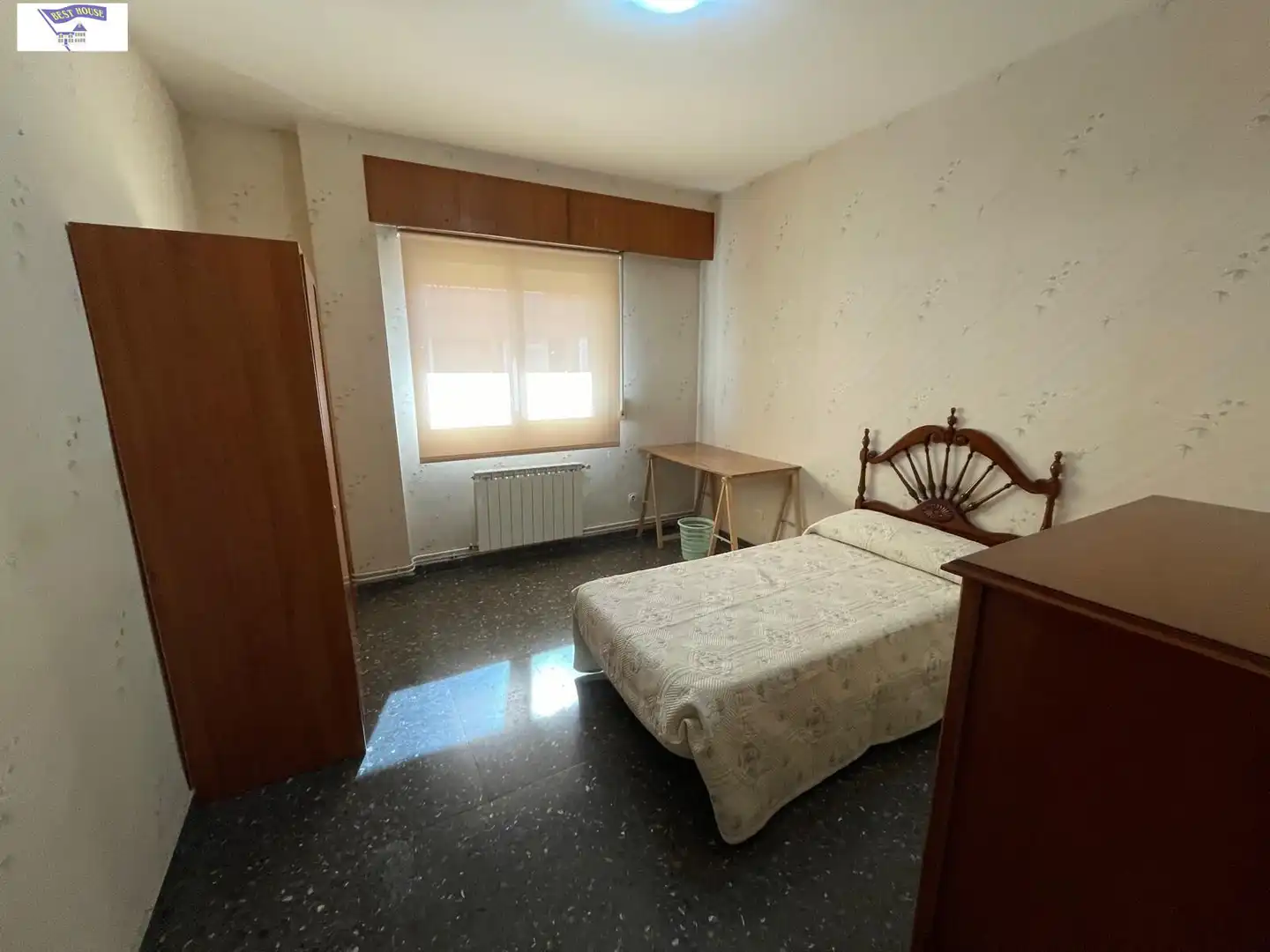 Bedroom of Flat for rent in Albacete  with Heating, Furnished and Balcony