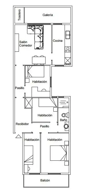 Piso en venta en Mataró con Calefacción, Trastero y Amueblado