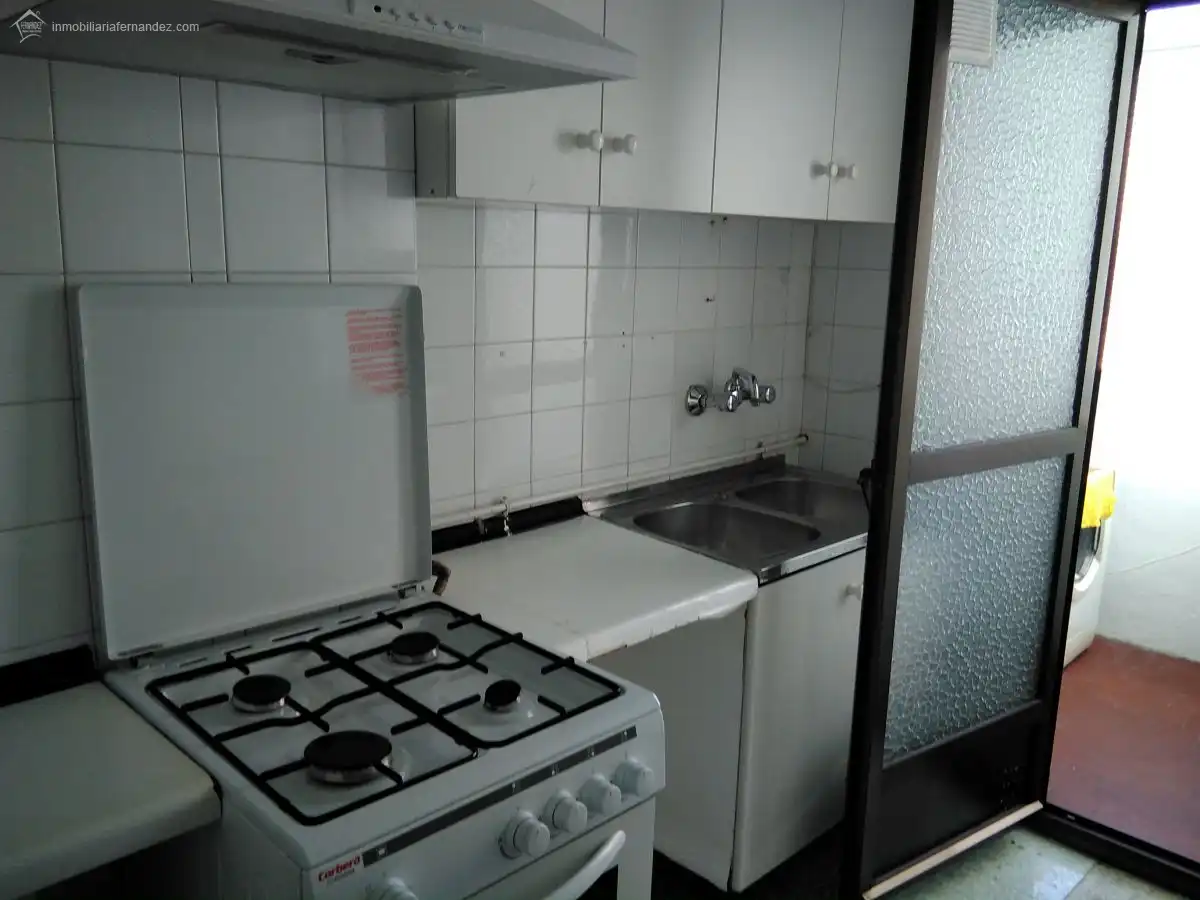 Kitchen of Flat for sale in Cáceres  with Heating, Terrace and Furnished