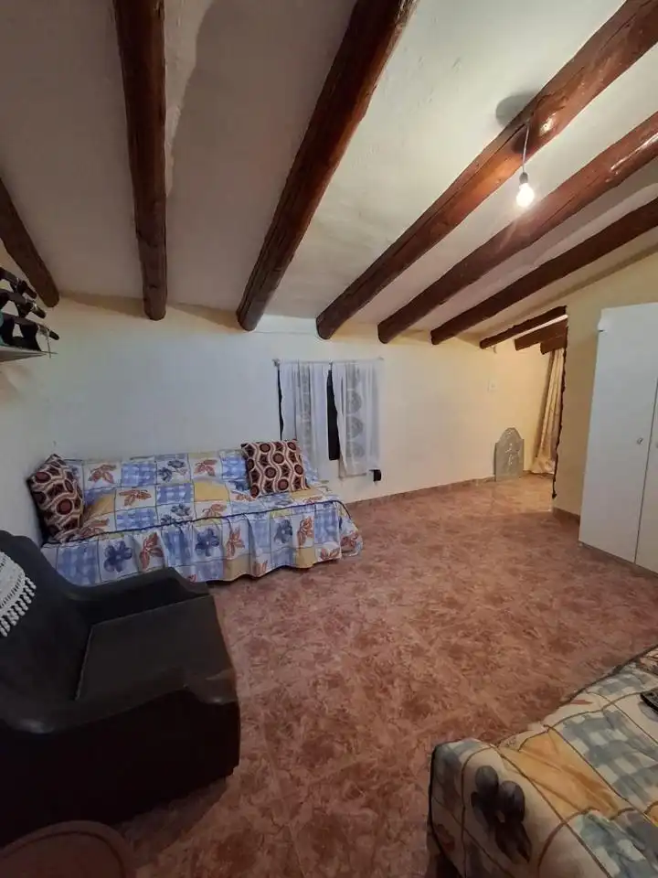Living room of Houses for sale in Bijuesca  with Terrace, Furnished and Balcony