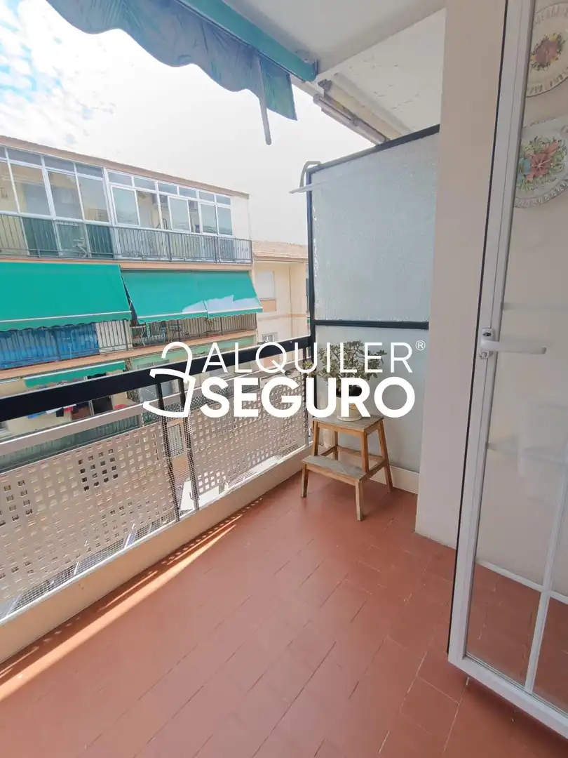 Terraza de Piso de alquiler en Getafe con Calefacción, Terraza y Amueblado