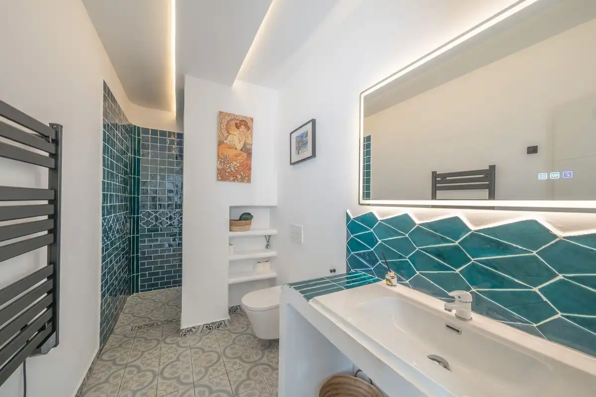 Bathroom of Houses for sale in Oliva  with Air Conditioner, Heating and Private garden