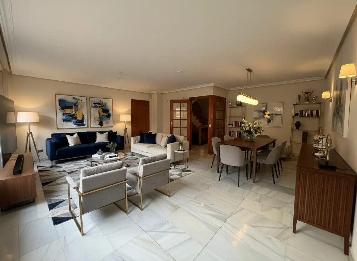 Living room of Detached homes for sale in Guadalajara  with Air Conditioner, Heating and Private garden