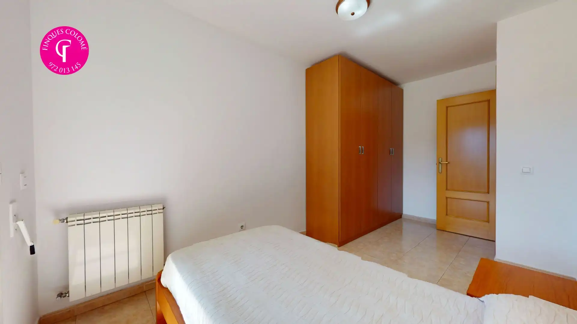 Bedroom of Flat for sale in Sarrià de Ter  with Air Conditioner, Heating and Balcony