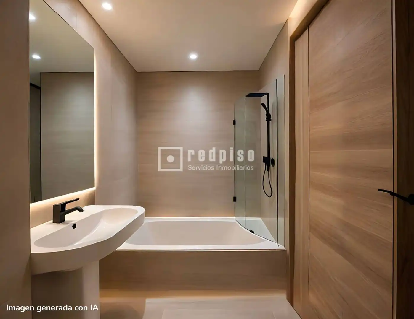 Bathroom of Flat for sale in Madrid  with Heating, Private garden and Parquet flooring