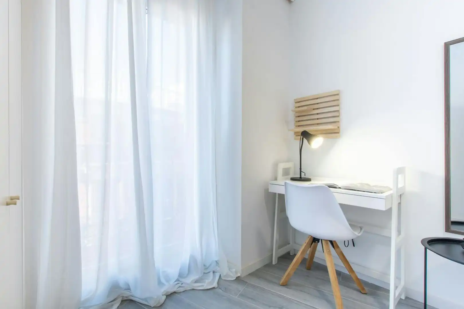Schlafzimmer von Wohnung zur untervermieten in Madrid mit Heizung, Möbliert und Waschmaschine