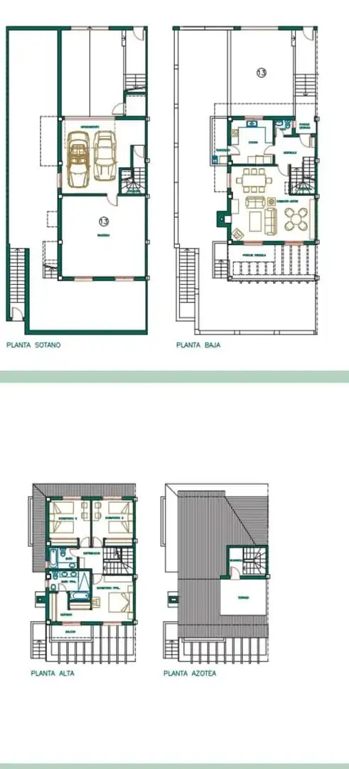 Einfamilien-Reihenhaus zum Verkauf in Málaga mit Klimaanlage, Heizung und Privatgarten