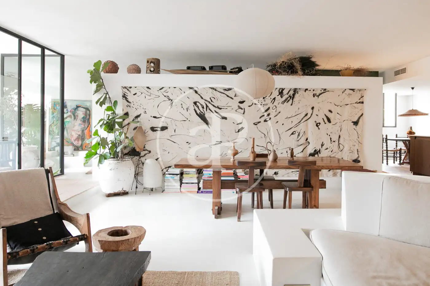 Sala de estar de Piso en venta en Barcelona con Calefacción, Terraza y Amueblado