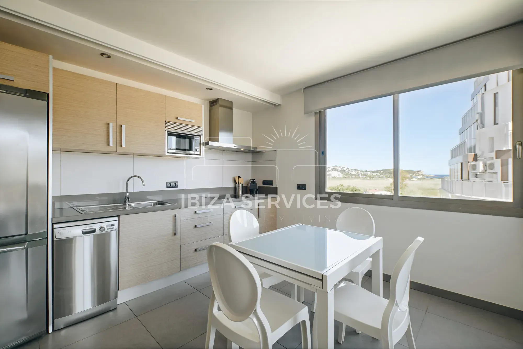 Cocina de Piso de alquiler en Eivissa con Aire acondicionado y Piscina