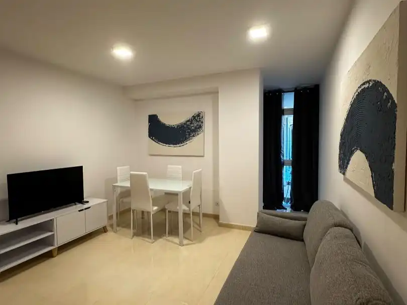 Living room of Flat for rent in Fisterra  with Furnished, Oven and Washing machine
