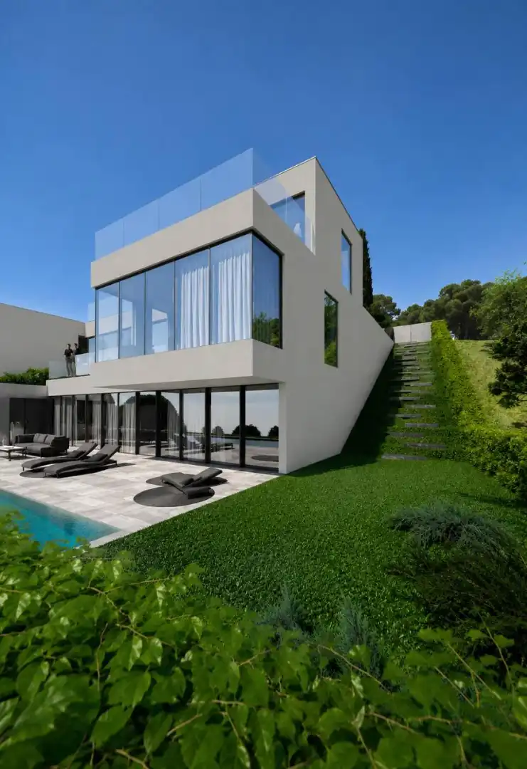Vista exterior de Casa o chalet en venta en Arenys de Mar con Aire acondicionado, Calefacción y Jardín privado