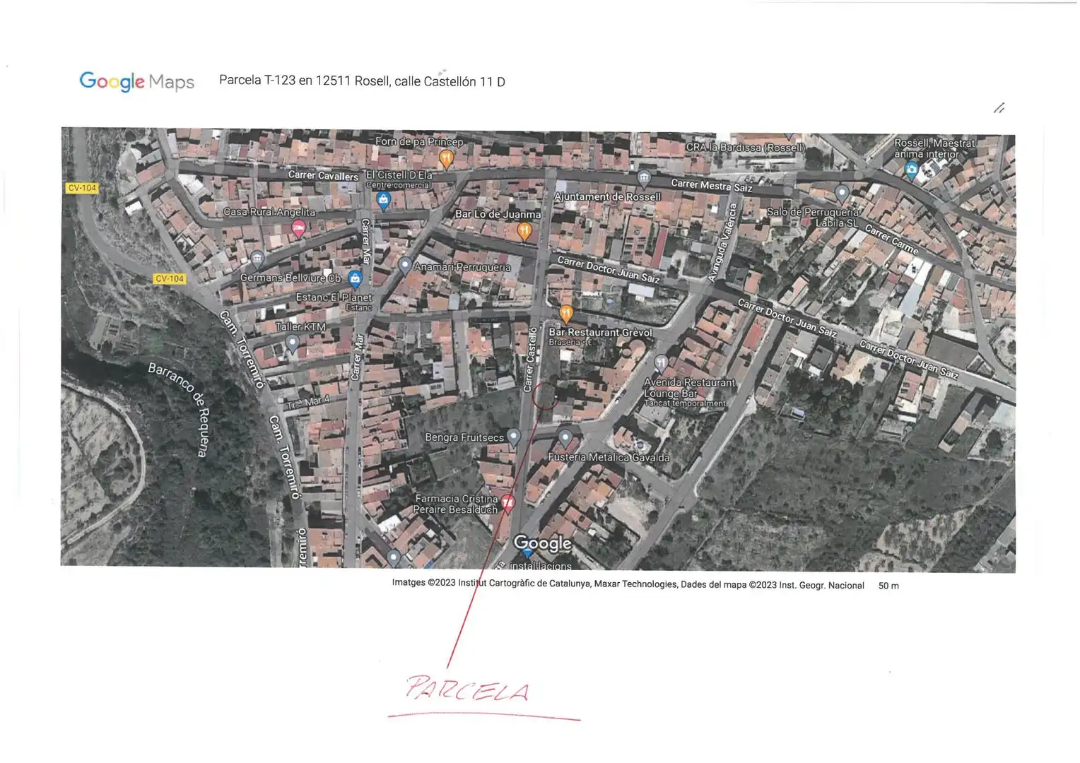 Wohnbaugrundstück zum Verkauf in Carrer Castelló 10, imagen 3