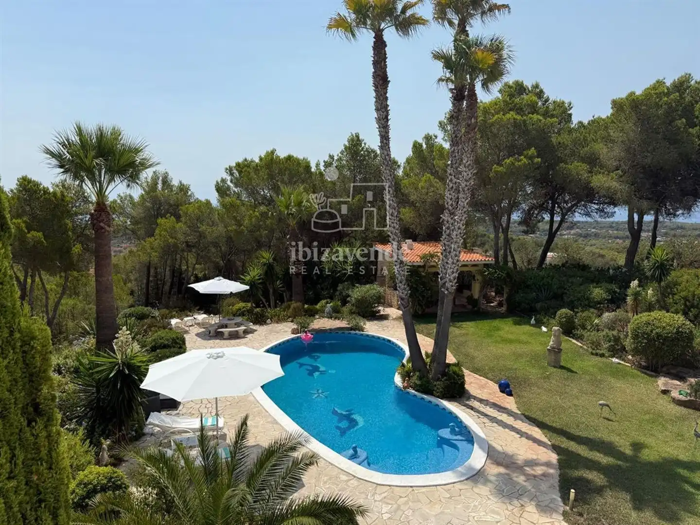 Jardín de Casa o chalet en venta en Santa Eulària des Riu con Aire acondicionado, Jardín privado y Terraza