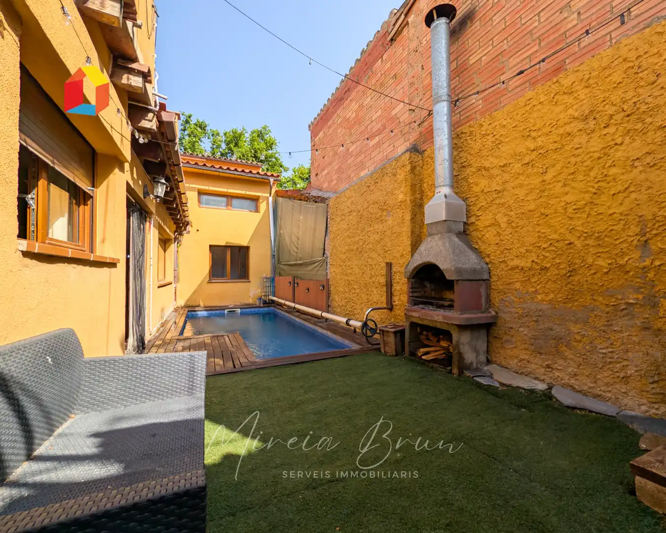 Piscina de Casa adosada en venta en Seva con Calefacción