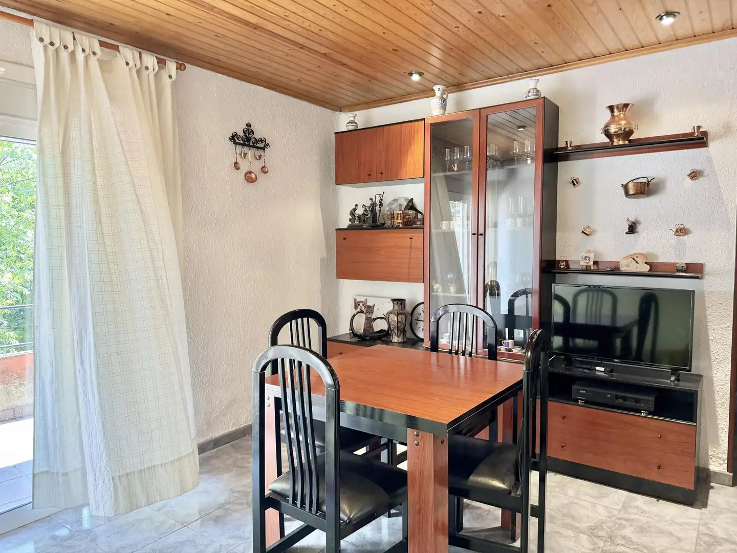 Esszimmer von Wohnung zum Verkauf in Guardiola de Berguedà mit Möbliert, Fernseher und Balkon