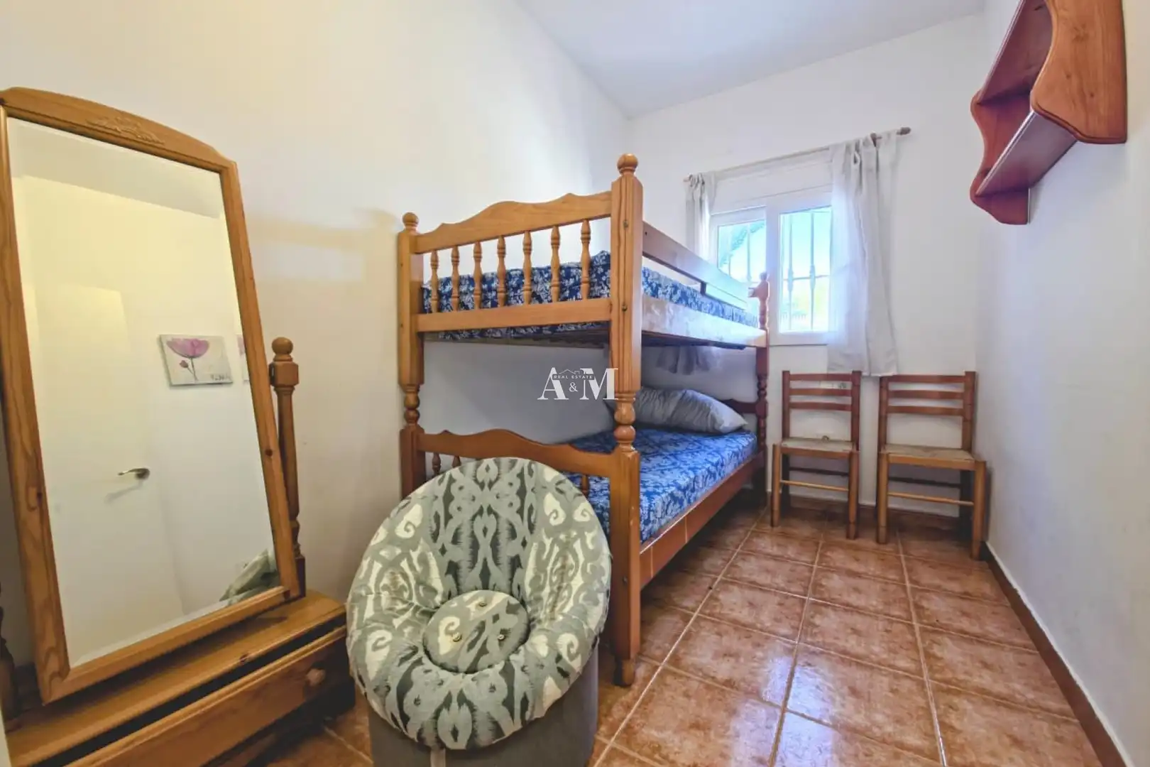 Dormitori de Casa o xalet de lloguer en Pilar de la Horadada amb Aire condicionat, Calefacció i Jardí privat