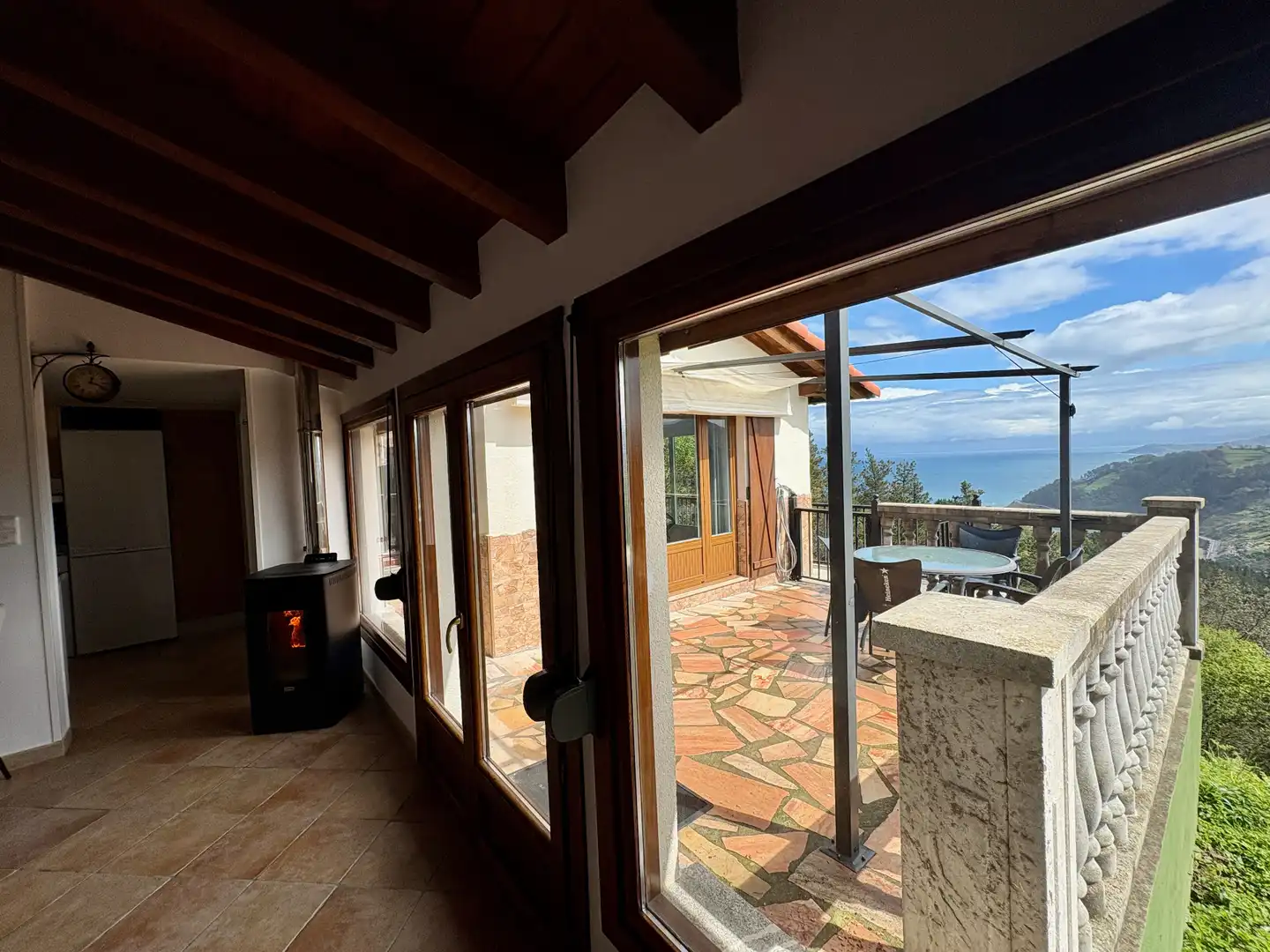 Terrassa de Casa o xalet en venda en Mutriku amb Jardí privat, Piscina i Moblat
