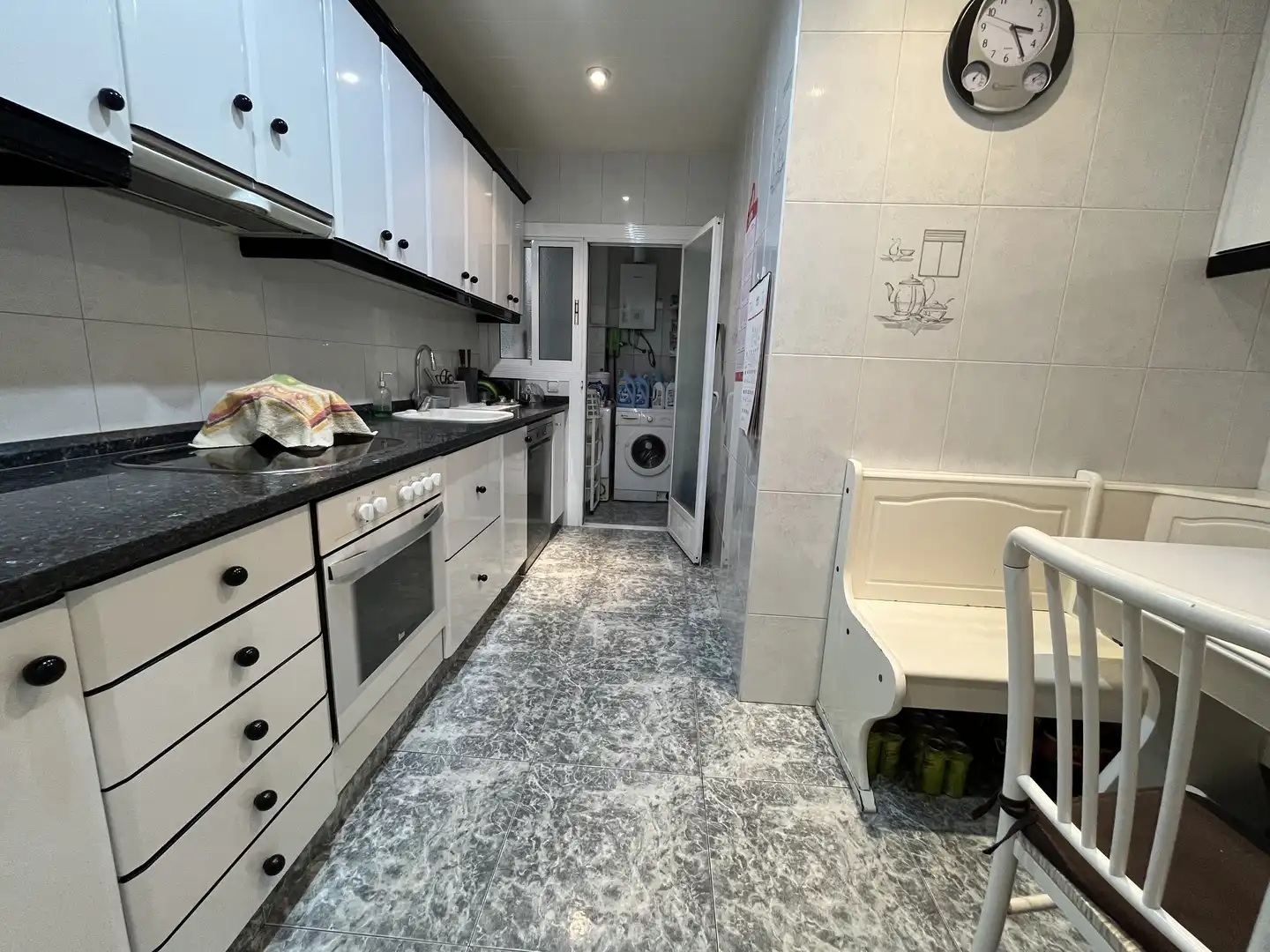 Kitchen of Flat for sale in Cornellà de Llobregat  with Heating and Swimming Pool