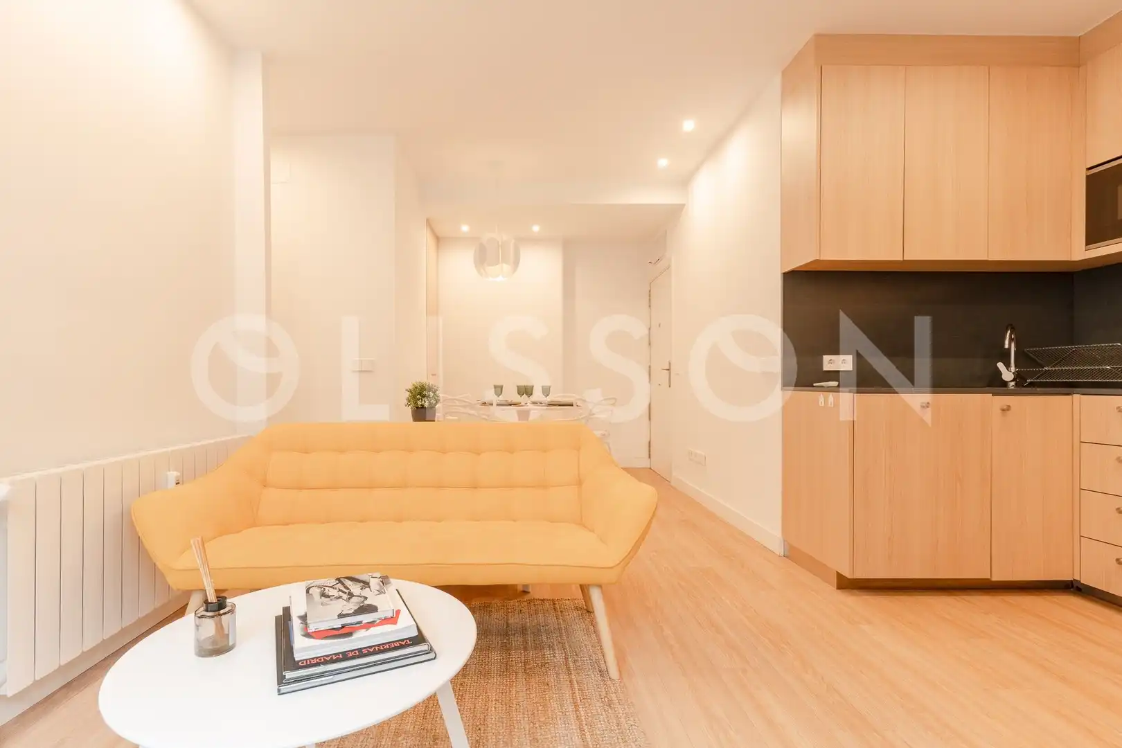 Living room of Flat for sale in Madrid  with Air Conditioner, Heating and Furnished
