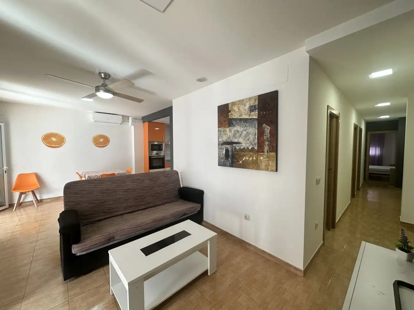 Living room of Houses for rent in Chilches / Xilxes  with Air Conditioner, Heating and Terrace