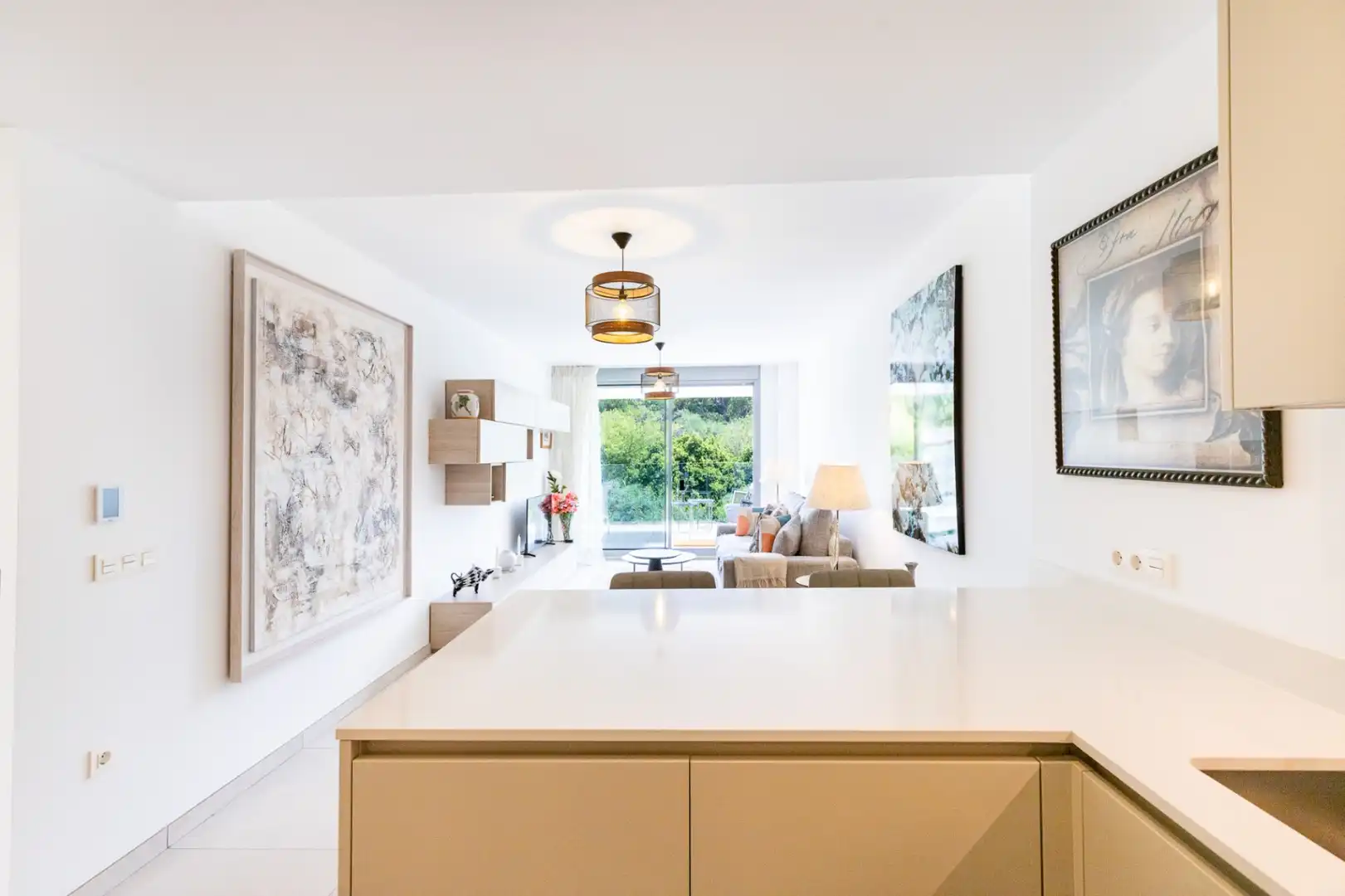 Cuina de Apartament de lloguer en Marbella amb Aire condicionat, Calefacció i Terrassa