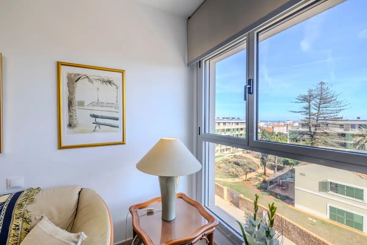 Schlafzimmer von Dachboden zum Verkauf in Dénia mit Klimaanlage, Heizung und Terrasse