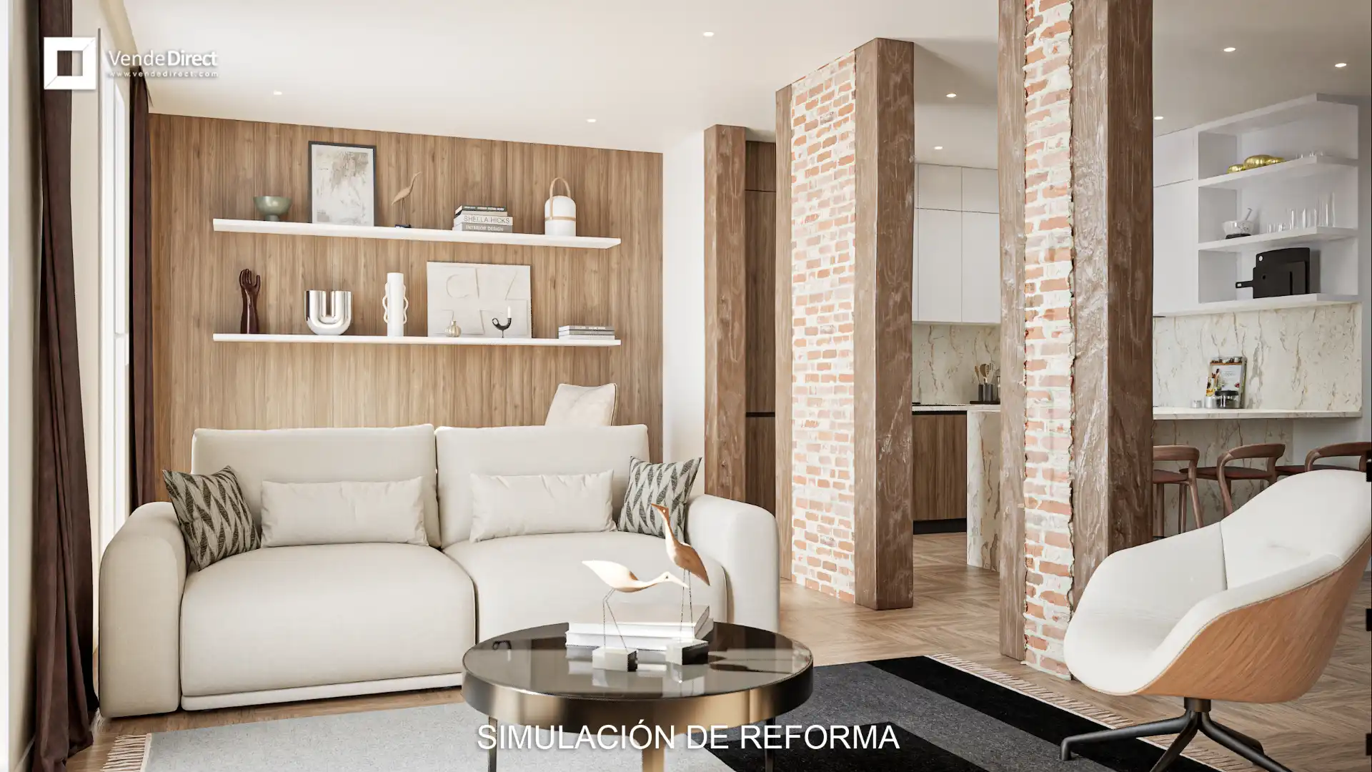 Sala de estar de Piso en venta en  Madrid Capital con Trastero, Amueblado y Balcón