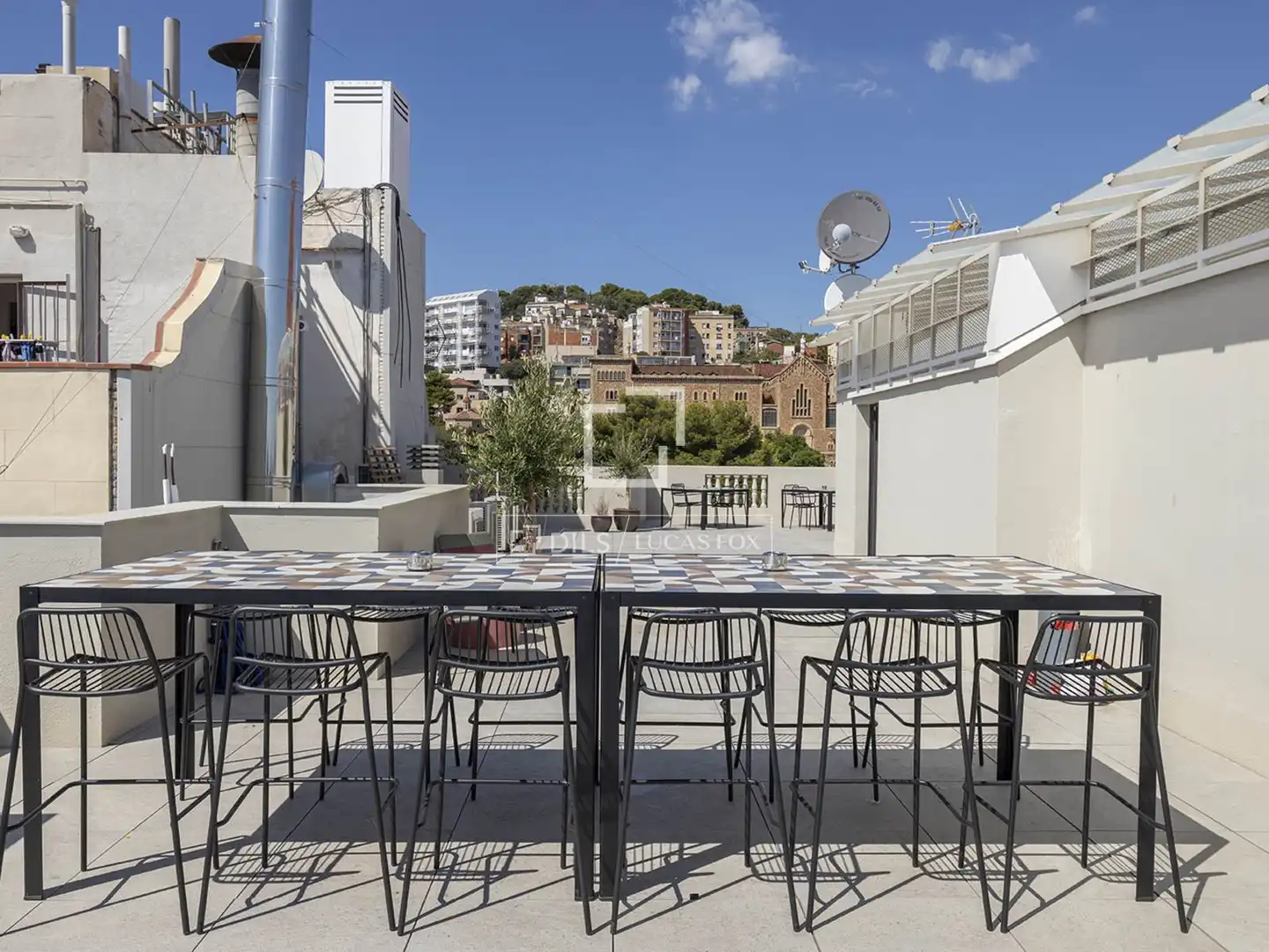 Terrace of Flat for rent in Barcelona  with Air Conditioner, Heating and Parquet flooring