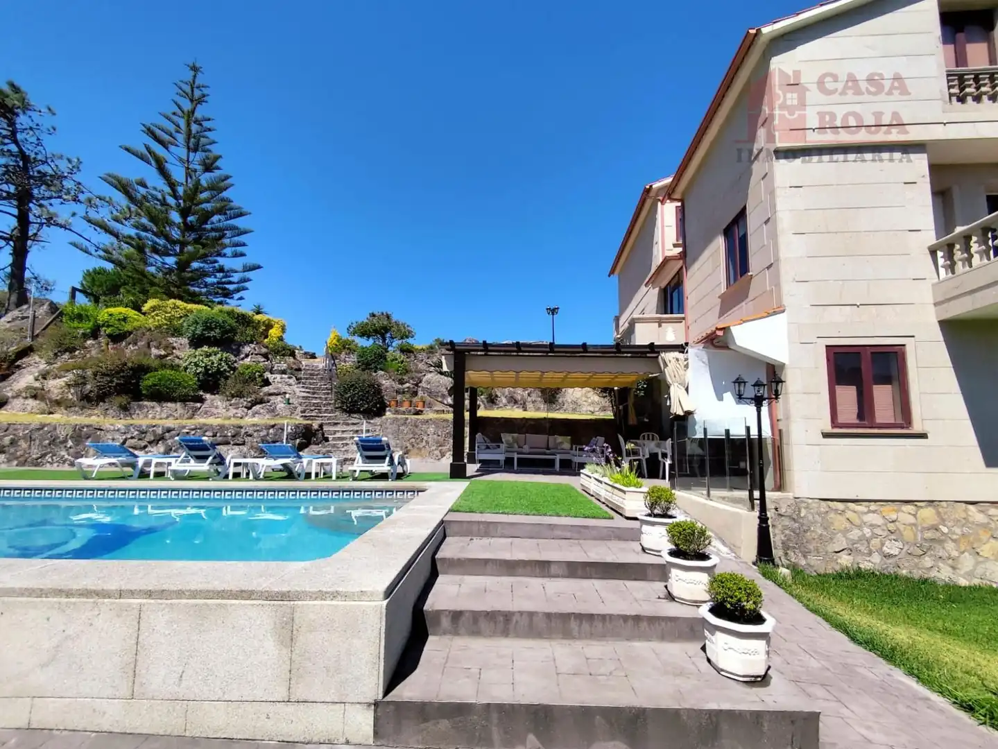 Piscina de Casa o chalet en venta en Cangas  con Calefacción, Terraza y Piscina