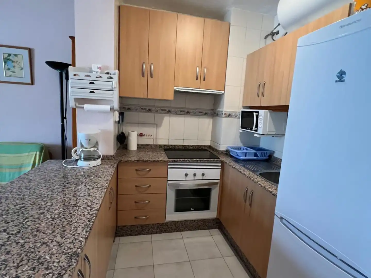Cocina de Apartamento de alquiler en Mazarrón con Aire acondicionado, Calefacción y Terraza