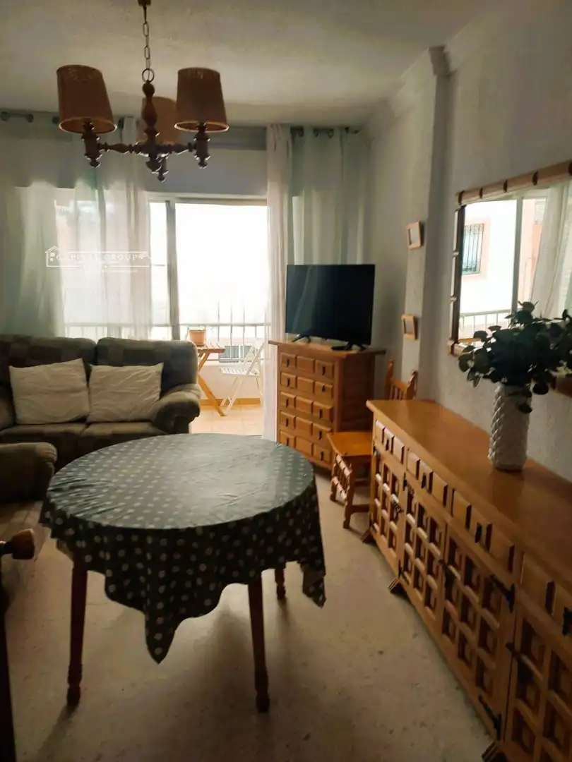 Living room of Flat for rent in Punta Umbría  with Furnished, Balcony and Pets allowed
