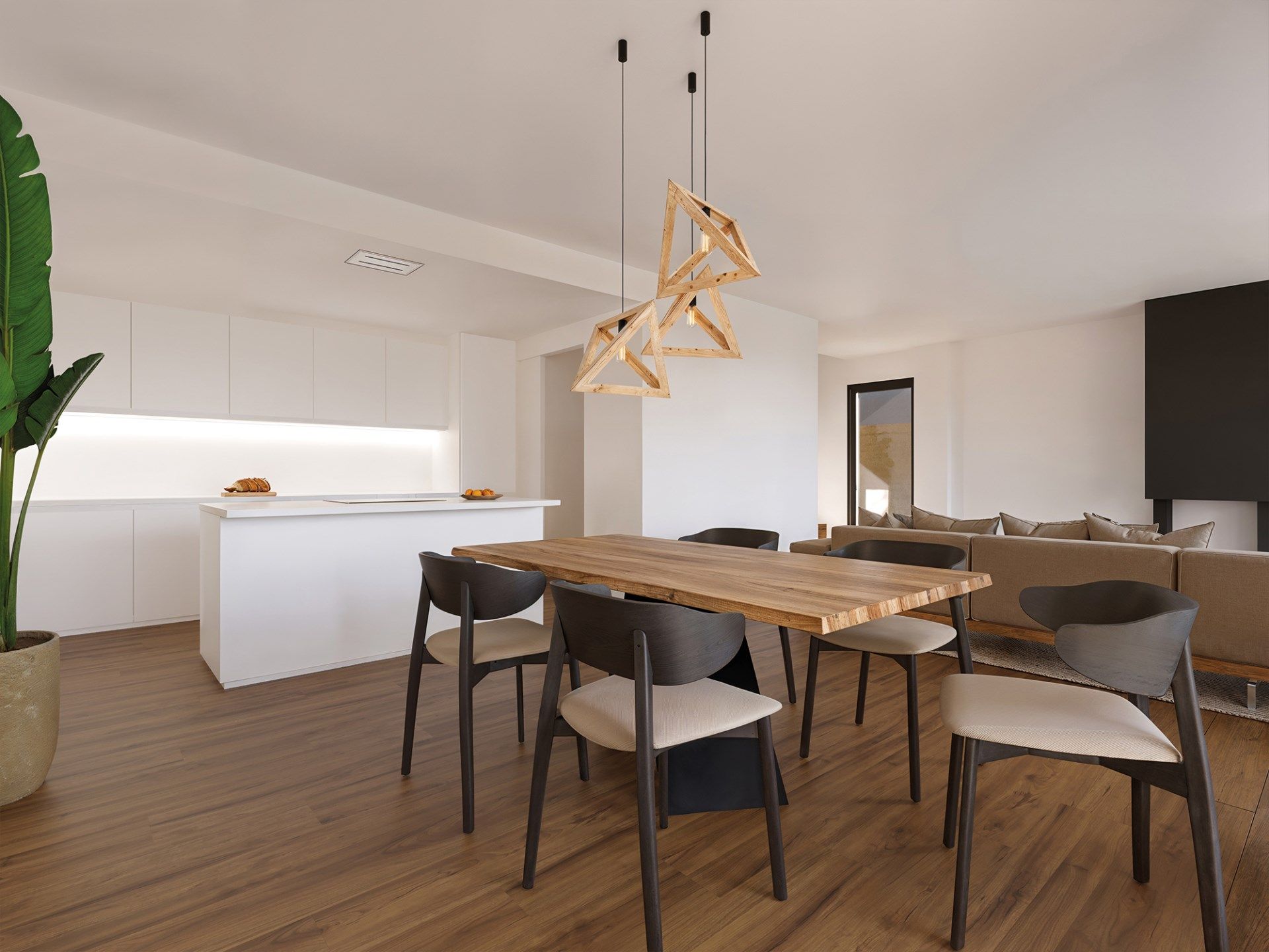 Menjador de Casa adosada en venda en La Roca del Vallès amb Aire condicionat, Calefacció i Terrassa