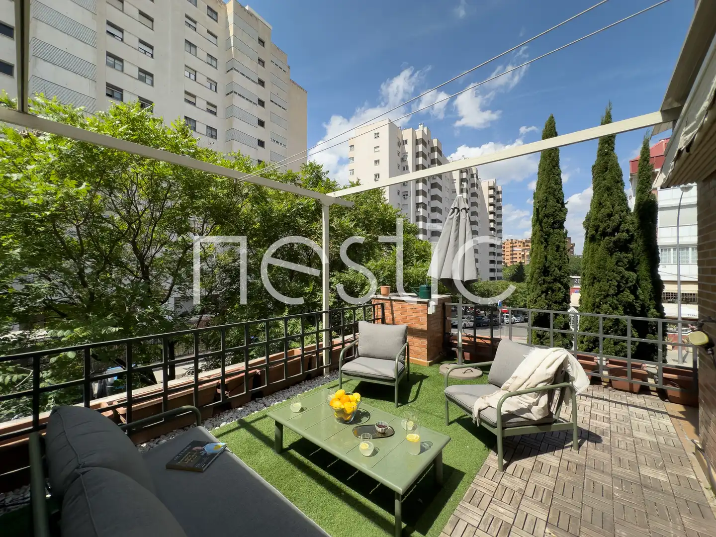 Terraza de Apartamento de alquiler en Madrid con Aire acondicionado, Calefacción y Terraza