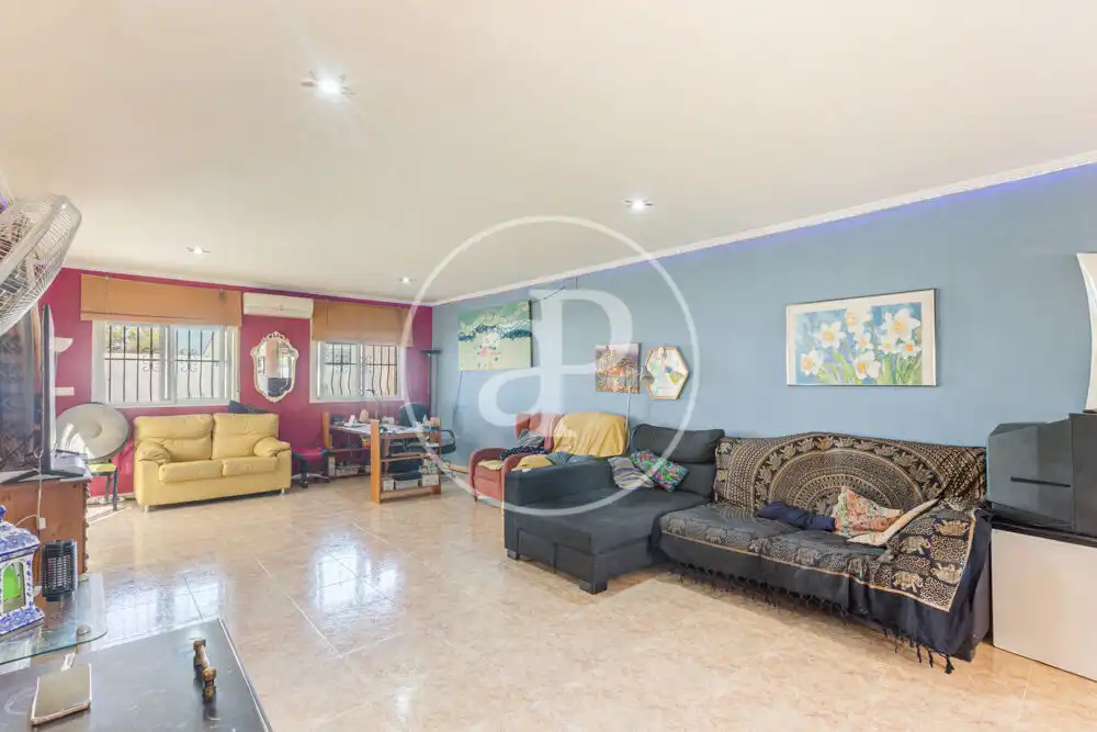 Living room of Houses for sale in Olocau  with Air Conditioner, Heating and Private garden