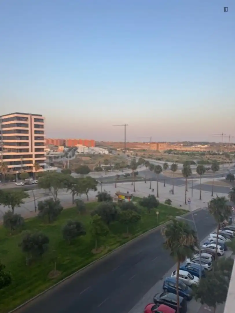 Vista exterior de Apartamento de alquiler en Dos Hermanas con Aire acondicionado, Calefacción y Amueblado