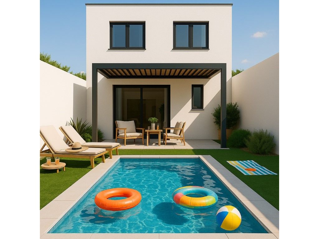 Piscina de Casa o chalet en venta en Sant Pere de Riudebitlles con Jardín privado