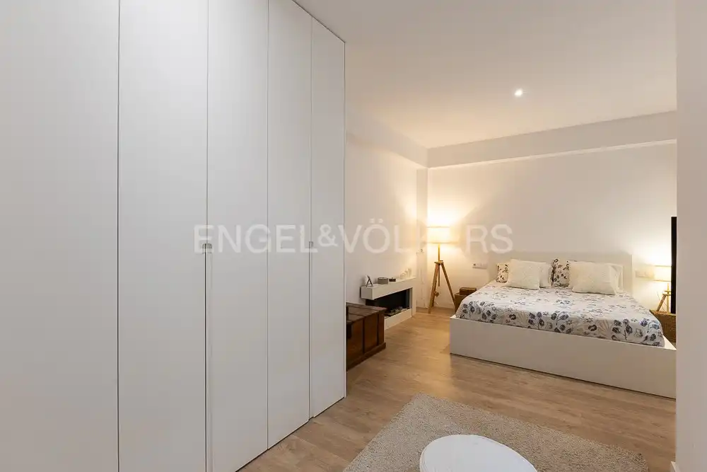 Bedroom of Flat for rent in Valencia  with Air Conditioner, Heating and Parquet flooring