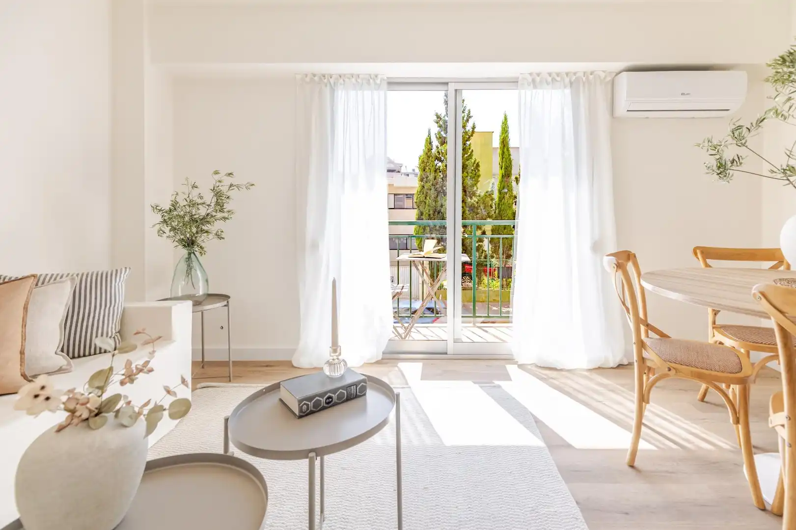 Terrasse von Wohnung zum Verkauf in Valencia mit Privatgarten, Parkett und Balkon