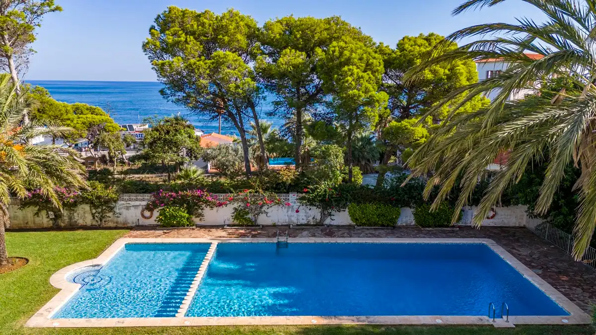 Swimming pool of Apartments for sale in Dénia  with Air Conditioner and Community pool