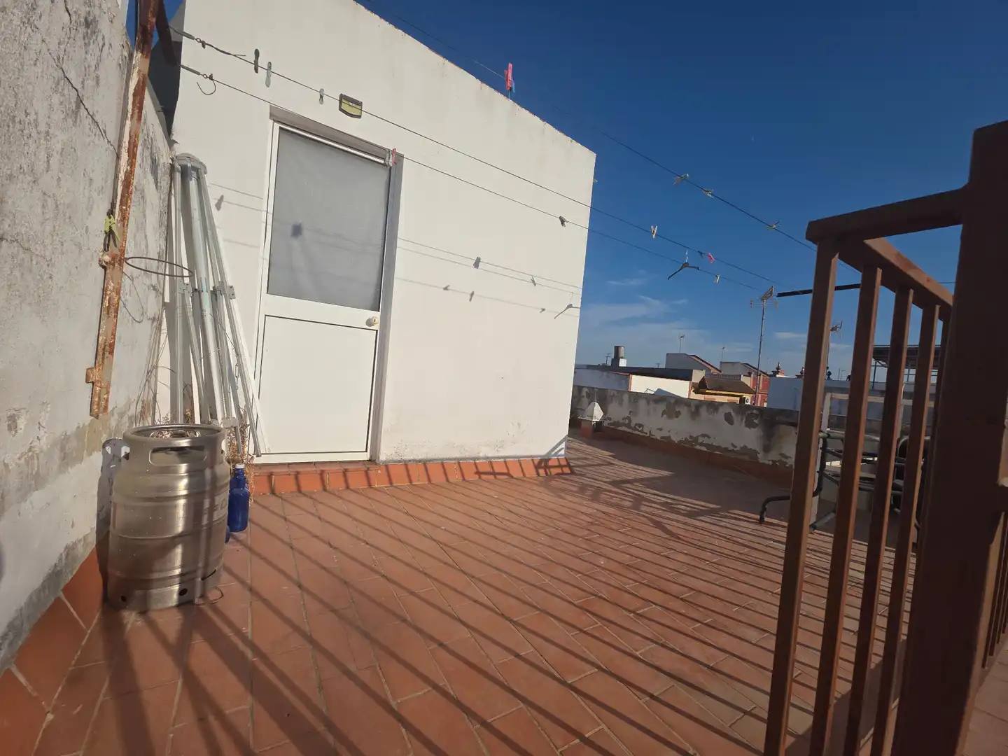 Terraza de Casa adosada en venta en Dos Hermanas con Aire acondicionado, Calefacción y Jardín privado