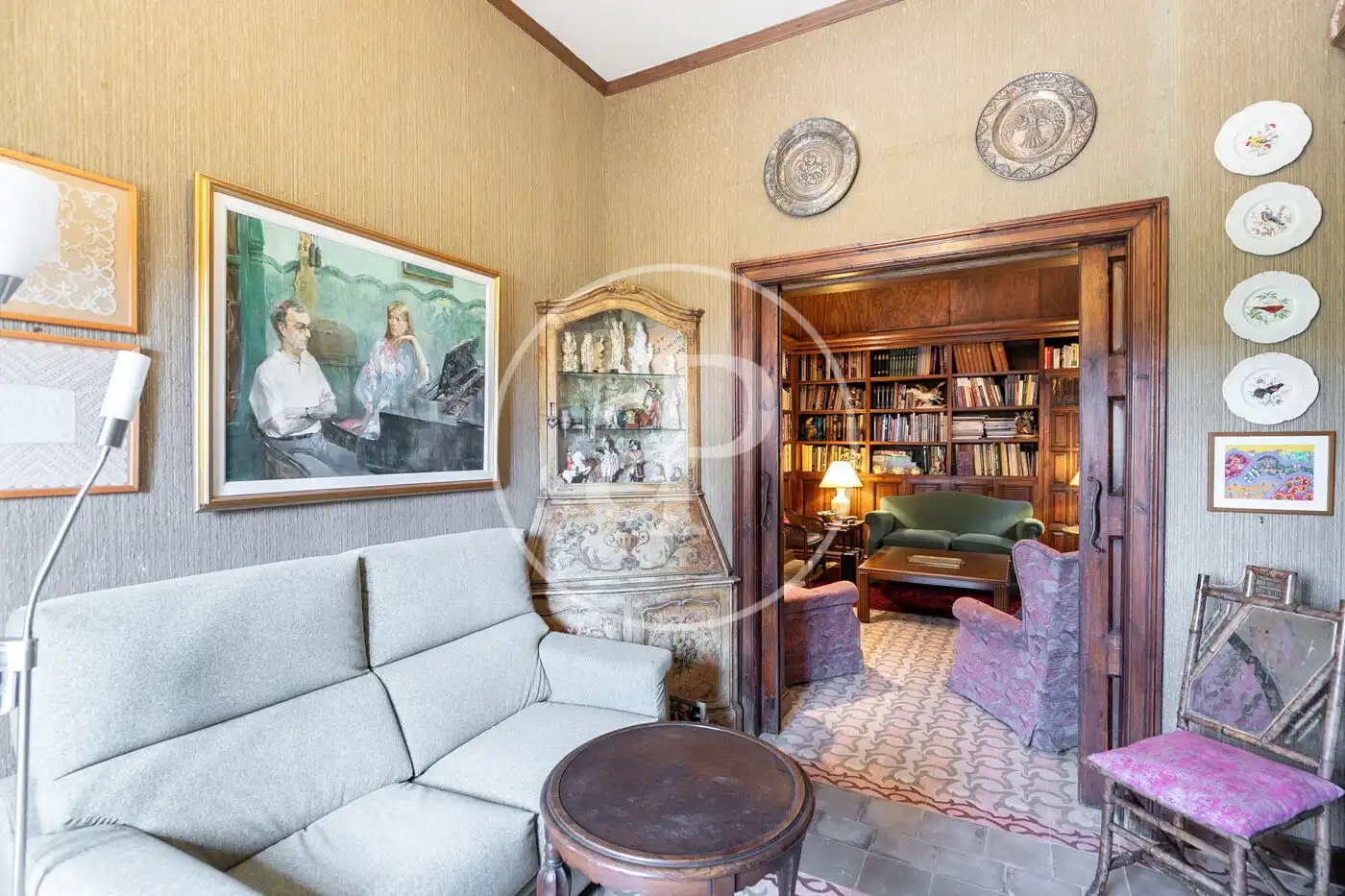 Sala de estar de Casa o chalet en venta en Barcelona con Calefacción, Jardín privado y Terraza