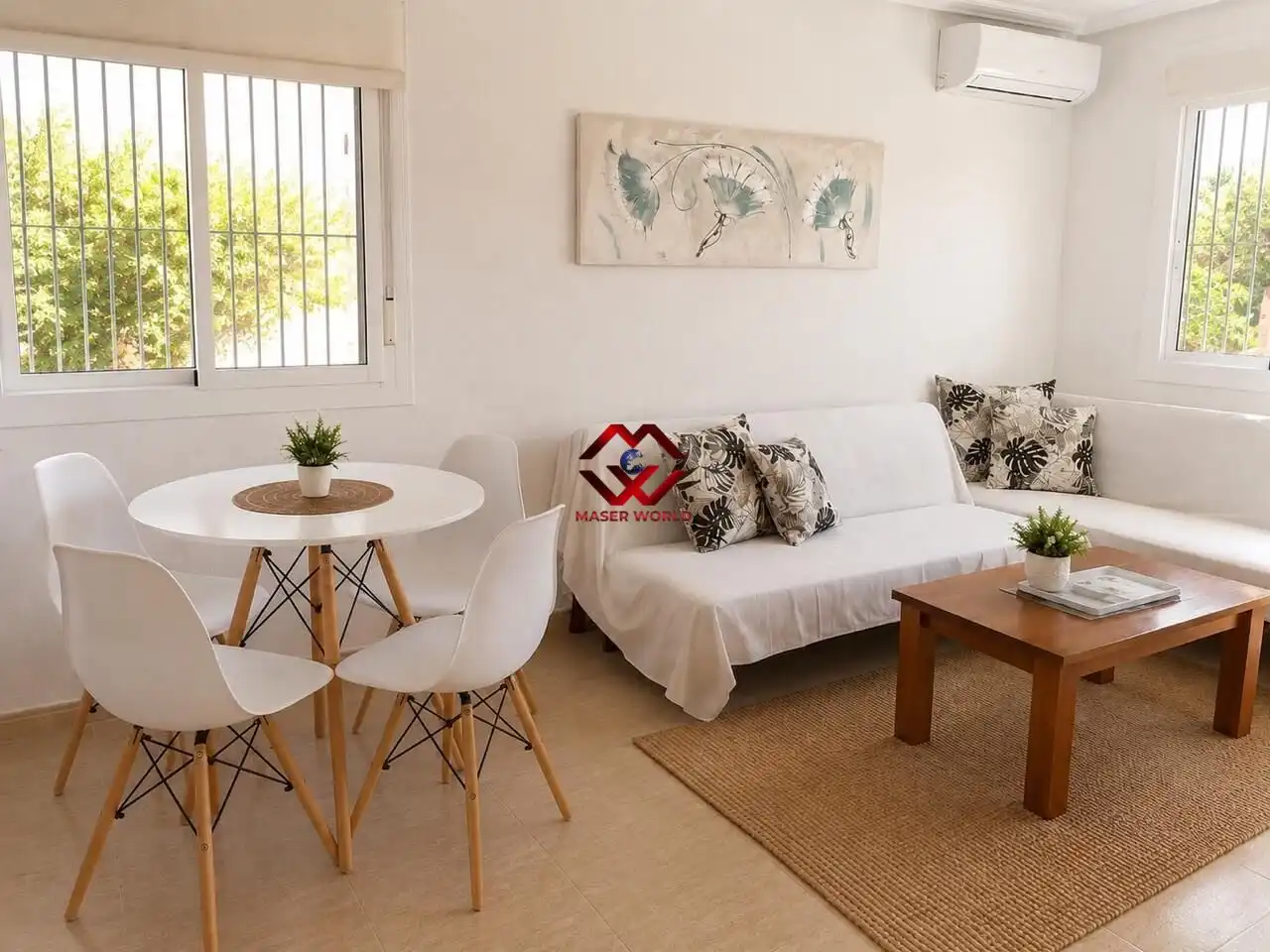 Sala d'estar de Casa o xalet en venda en Mazarrón amb Aire condicionat, Calefacció i Jardí privat