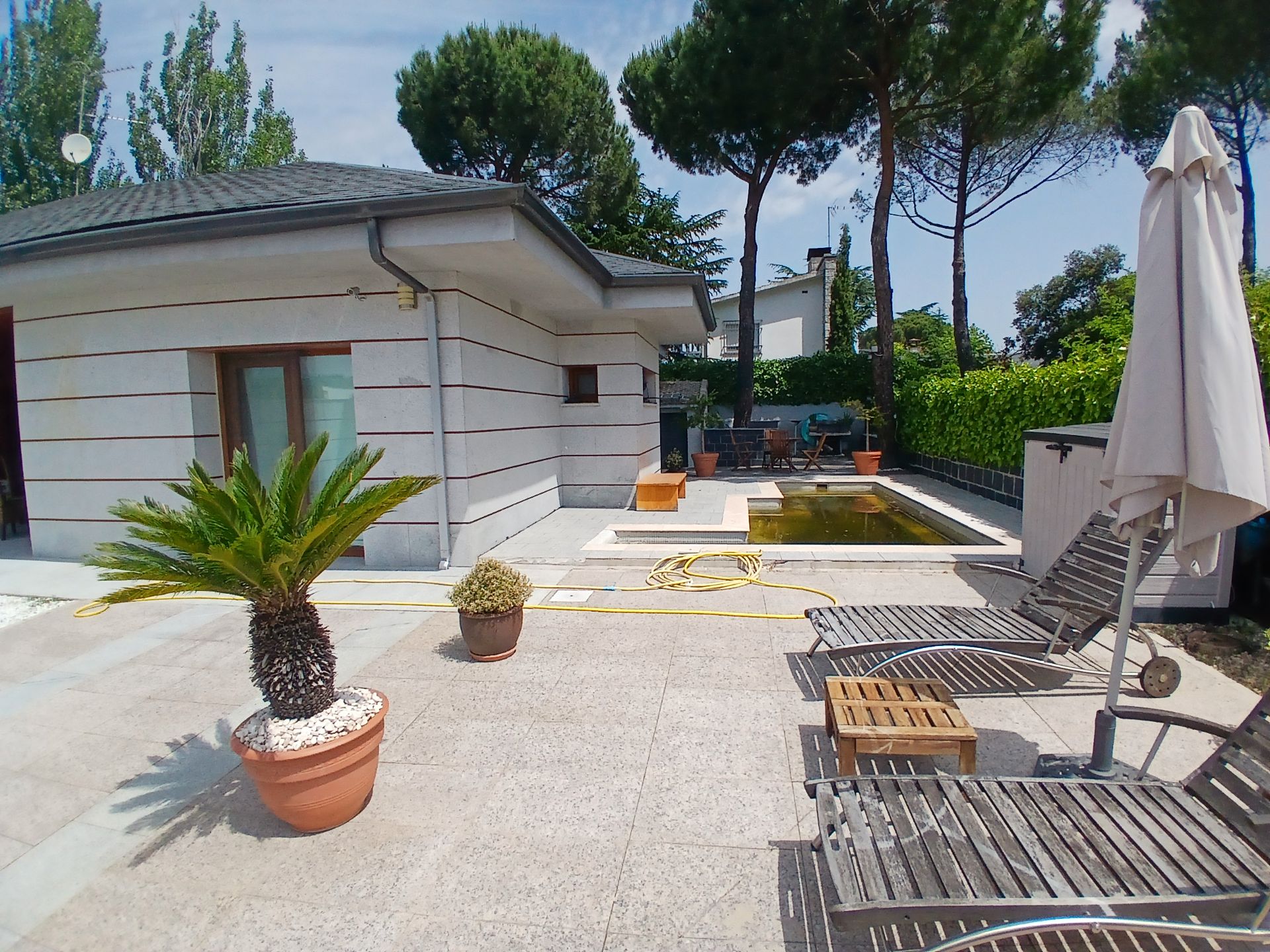 Jardí de Casa adosada en venda en Collado Villalba amb Aire condicionat, Calefacció i Jardí privat