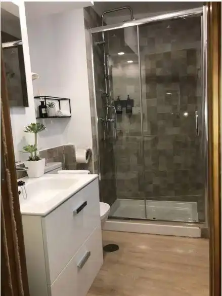 Bany de Estudi de lloguer en Málaga Capital amb Aire condicionat, Moblat i Balcó