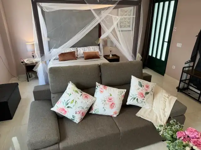 Sala de estar de Casa adosada en venta en Gandia