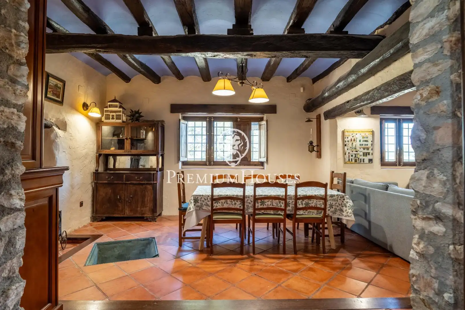 Dining room of Country homes for sale in El Catllar   with Heating, Private garden and Terrace