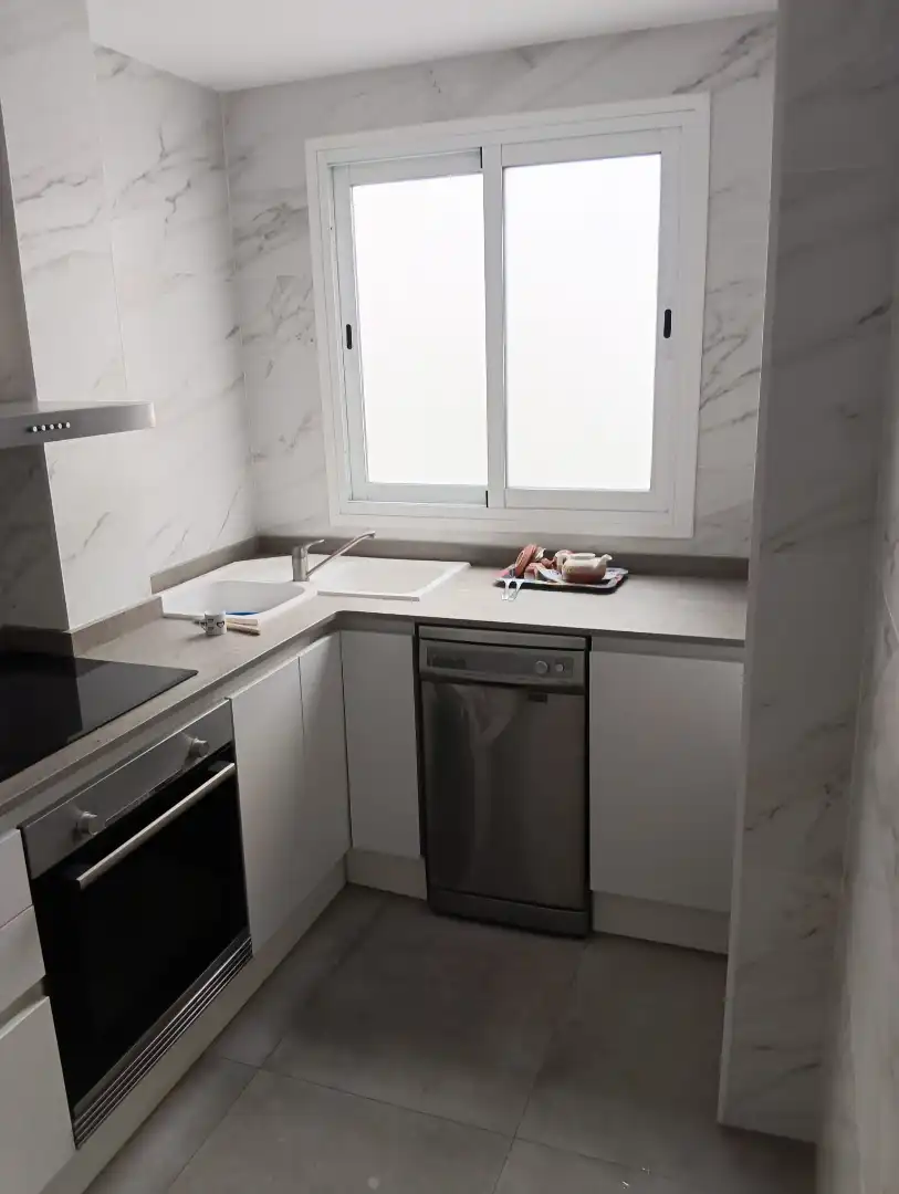 Küche von Wohnung zur Miete in Quart de Poblet mit Klimaanlage, Möbliert und Ofen