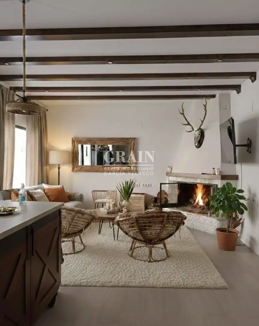 Living room of Detached homes for sale in Albacete  with Heating, Terrace and Swimming Pool