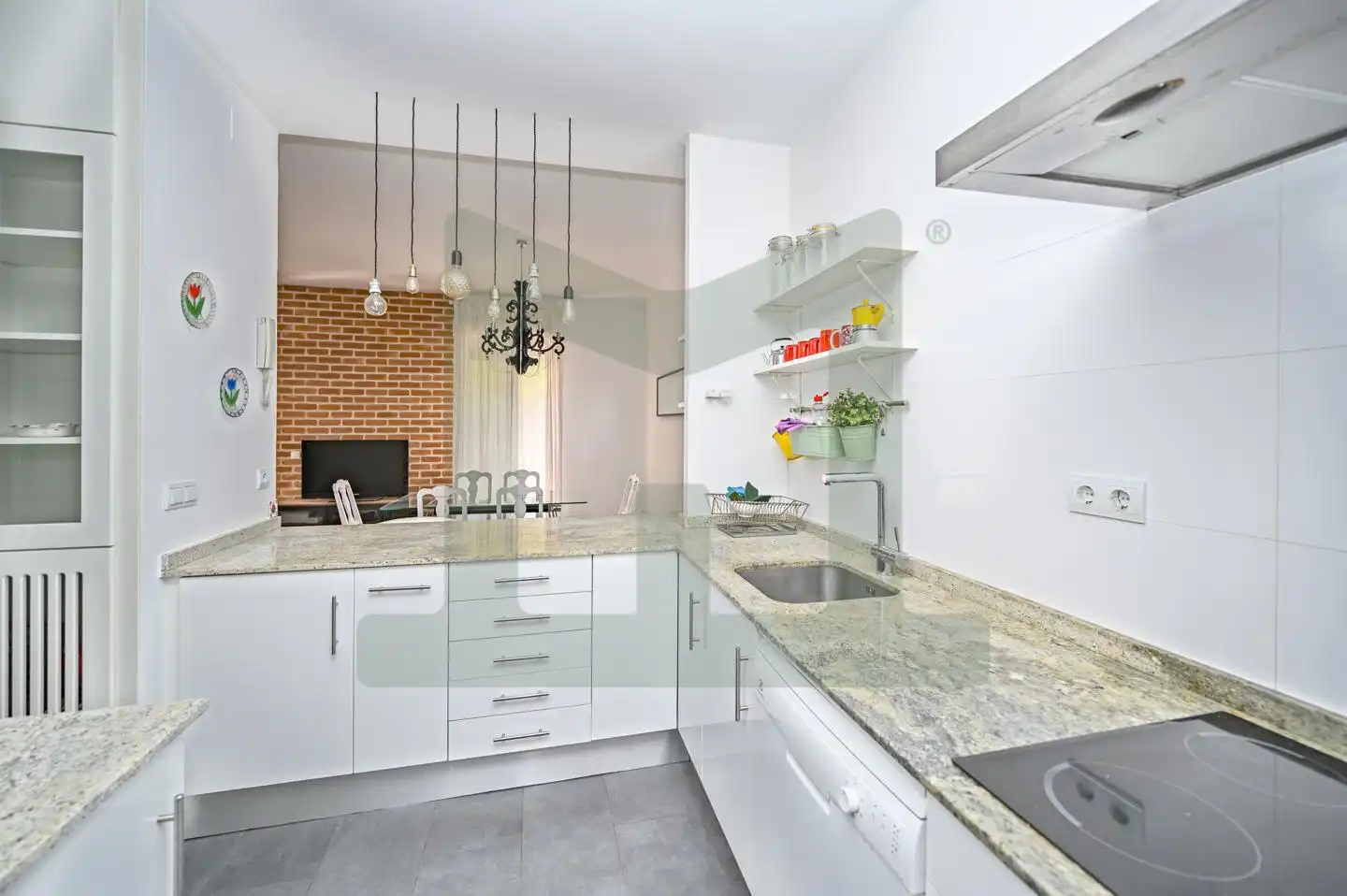 Küche von Wohnung zur Miete in Madrid mit Klimaanlage, Heizung und Terrasse